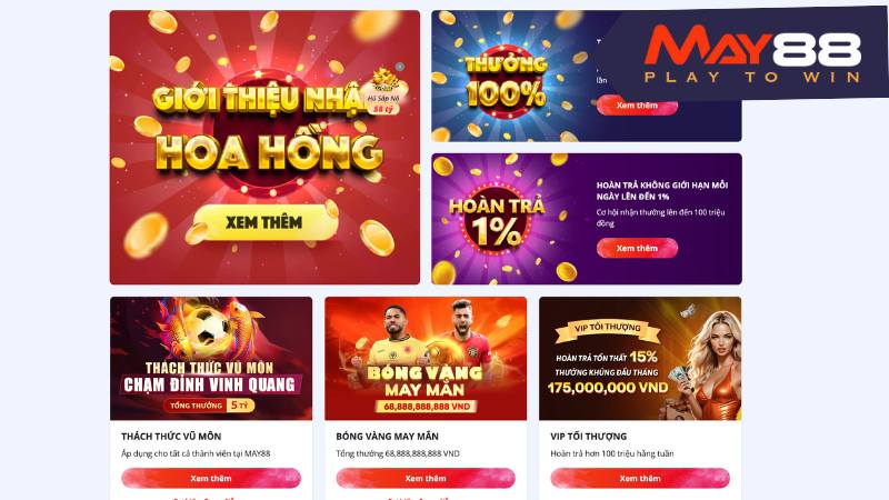 Chương trình khuyến mãi nhận code May88 khi giới thiệu bạn bè